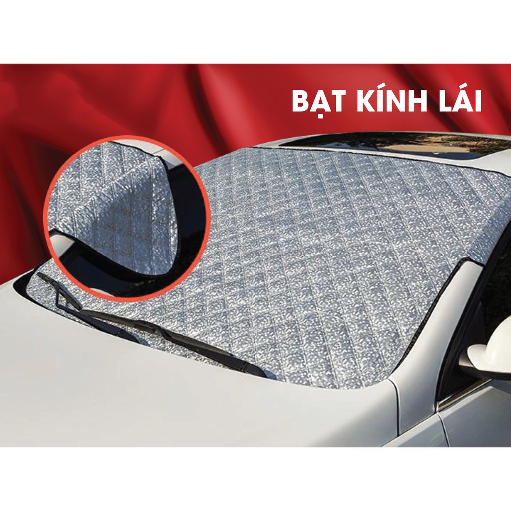 Bạt che nắng kính lái xe ô tô hàng dày phản quang 3 lớp - có ảnh thật