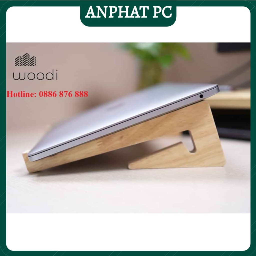 ❤️Giá kê macbook, Kệ laptop bằng gỗ cao su NGON - BỔ - RẺ (Loại 1 tầng)