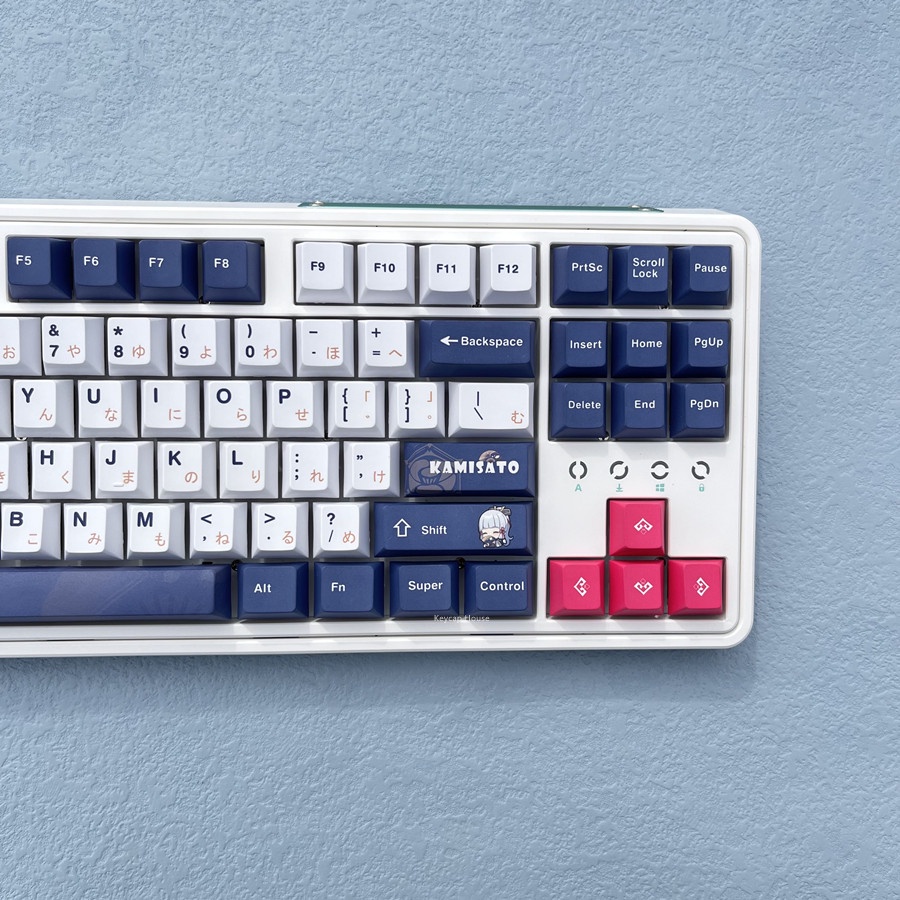 Kamisato Ayaka Keycap Cherry Profile Genshin Impact Anime PBT DYE-SUB Bàn phím cơ học Keycap