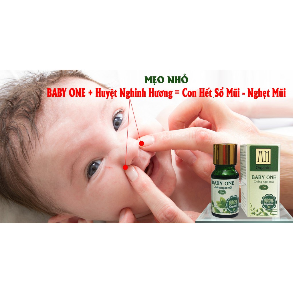 [Giá Gốc]Tinh dầu Baby One An Organic chống ngạt mũi, sổ mũi thành phần thiên nhiên an toàn cho bé