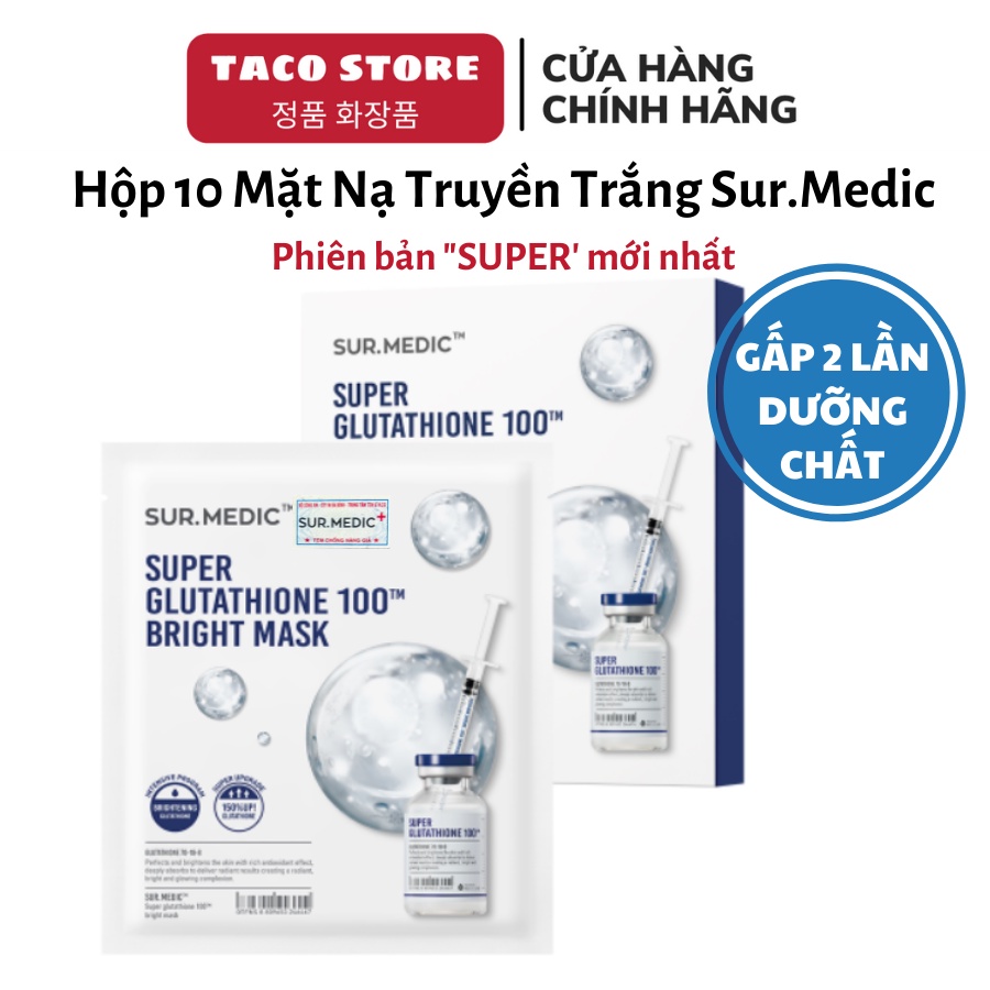 Mặt nạ làm trắng chuyên sâu - Neogen Sur.Medic Bright Glutathione Mask