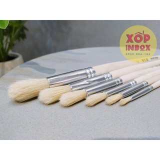 Bộ cọ đầu tròn lông heo WeiYiMei 6pcs