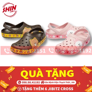 dép cross cho bé💖FREESHIP💖dép cross cho bé họa tiết chú thảo và chú gấu bigboon MAI8UHKAS tặng thêm 6 jibitz cross