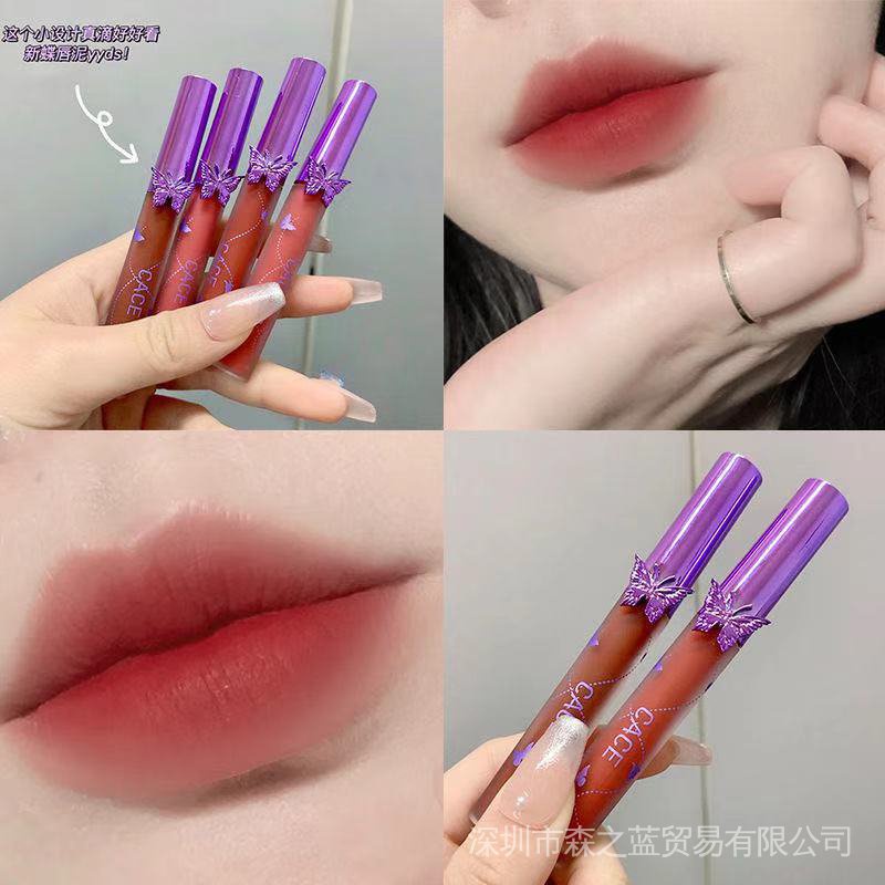 Son kem lì Dưỡng Ẩm Chống Thấm Nước Lâu Trôi Tiện Dụng Mềm nữ