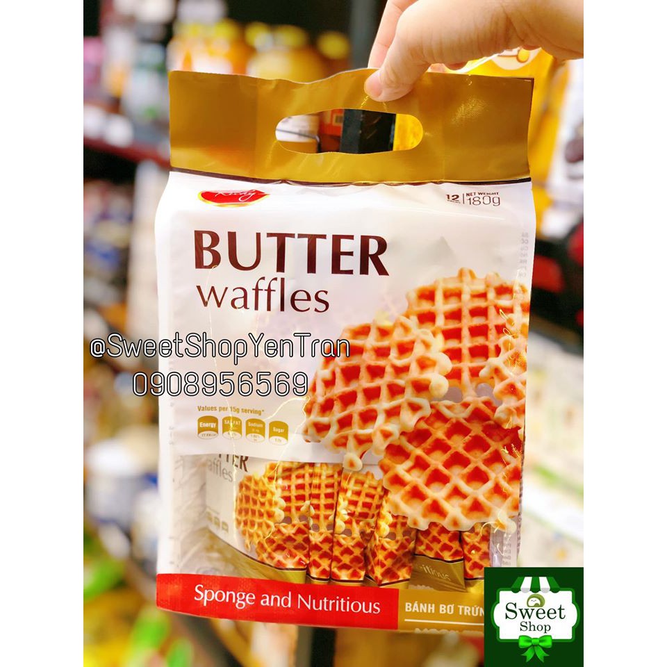 Bánh Bơ Trứng waffles Richy-180gam