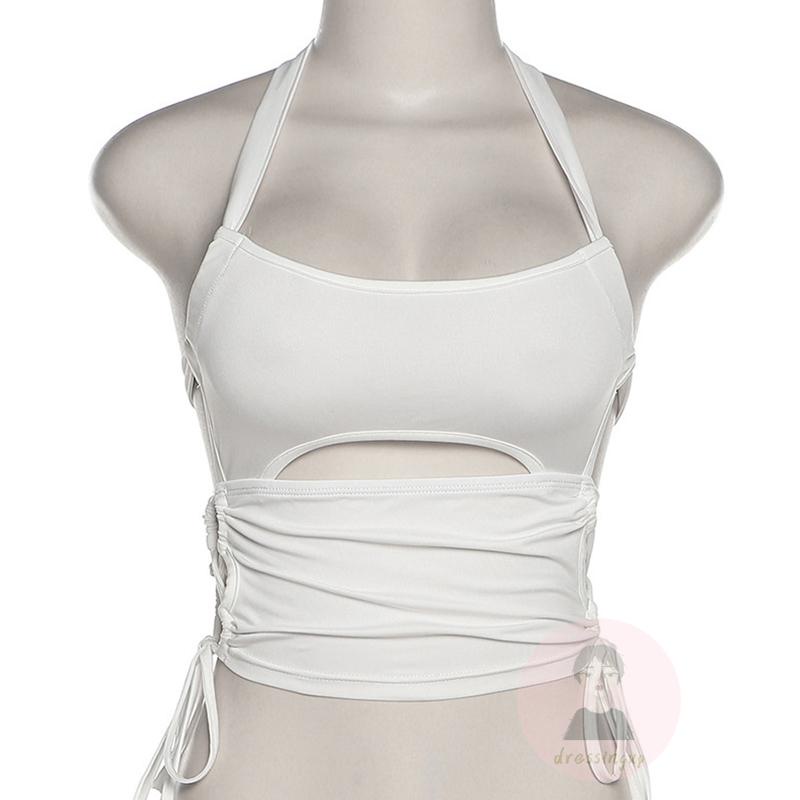 Áo Tank Top Sát Nách Màu Sắc Trơn Thời Trang Mùa Hè Cho Nữ
