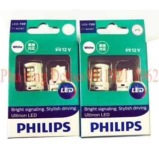 [BH 3 năm] Bóng Đèn Led Philips Ultinon chân cắm T20 [W21W]