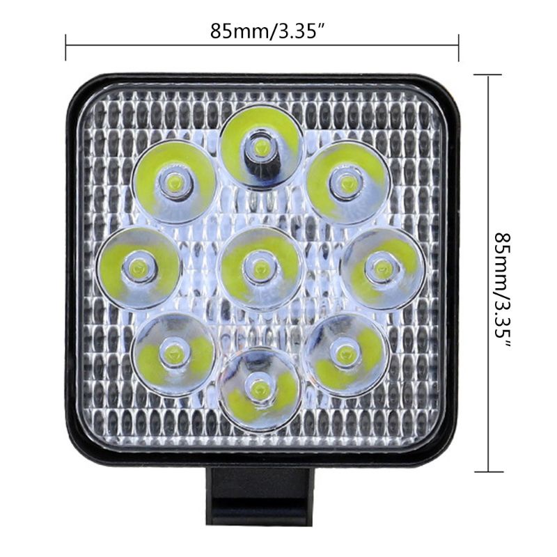 Đèn Led Sương Mù Mini 12v 24v 27w Cho Xe Hơi / Xe Tải