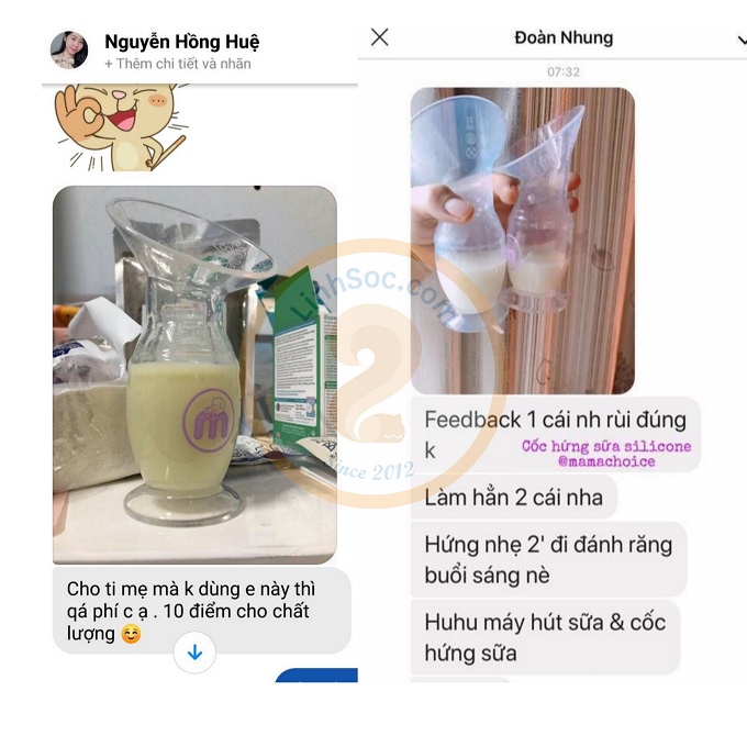 (FDA Hoa Kỳ) Cốc Hứng Sữa Silicone Mama's Choice chính hãng