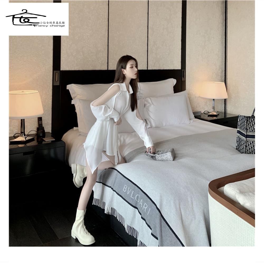 Đầm Mùa Hè Hở Vai Phong Cách Hong Kong Cổ Điển Quyến Rũ Mới Cho Nữ