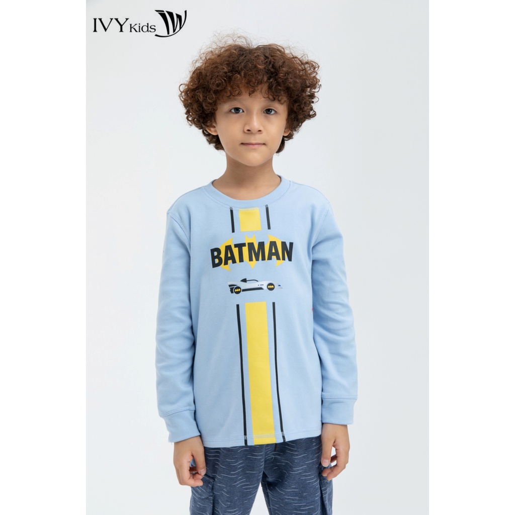 Áo thun bé trai in hình batman IVY moda MS 58K1189