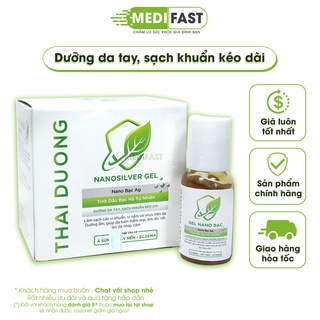 Nước rửa tay khô mini Thái Dương - có chứa nano bạc, sát khuẩn tay nhanh lọ 20ml