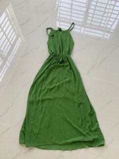 Thanh lý đầm maxi màu xanh