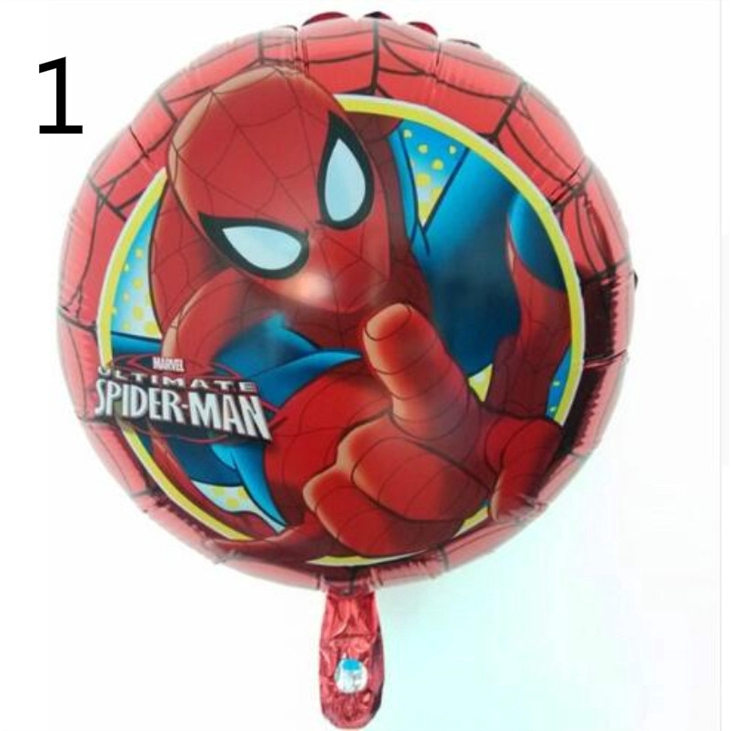 Bong bóng giấy bạc họa tiết hình người nhện 3D dùng làm quà tặng sinh nhật cho trẻ