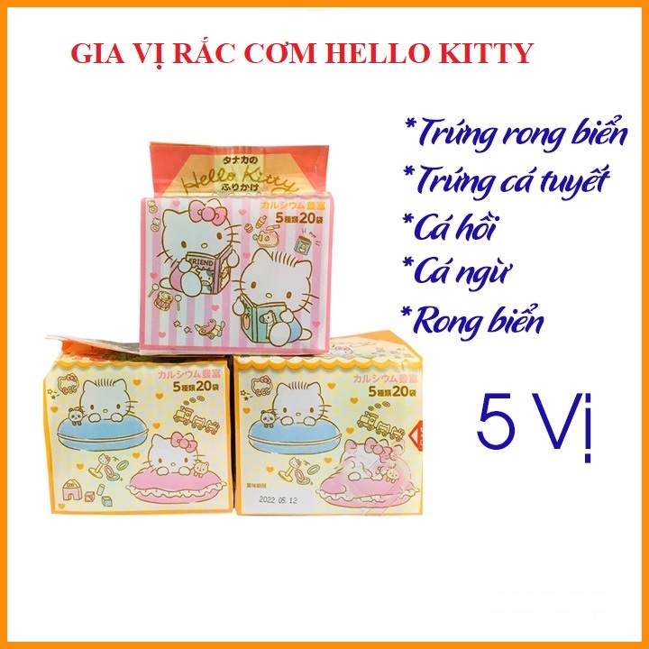 Gia vị rắc cơm Hello Kitty Nhật cho bé ăn dặm Date 27/9/2022