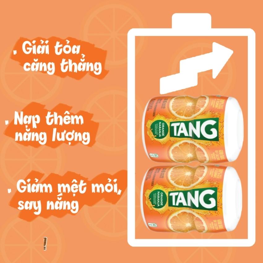 Bột Cam Tang Bột pha nước cam Tang Hộp lớn 2.04kg Vị cam tự nhiên không phẩm màu Chỉ Bán Hàng chuẩn Mỹ Bay Air FAMACOCO