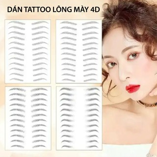 Dán mày 4D - Có ngay đôi mày sắc nét chỉ trong 10 GI Y_Miếng Dán Lông Mày Giả 6d Chống Thấm Nước B8I6