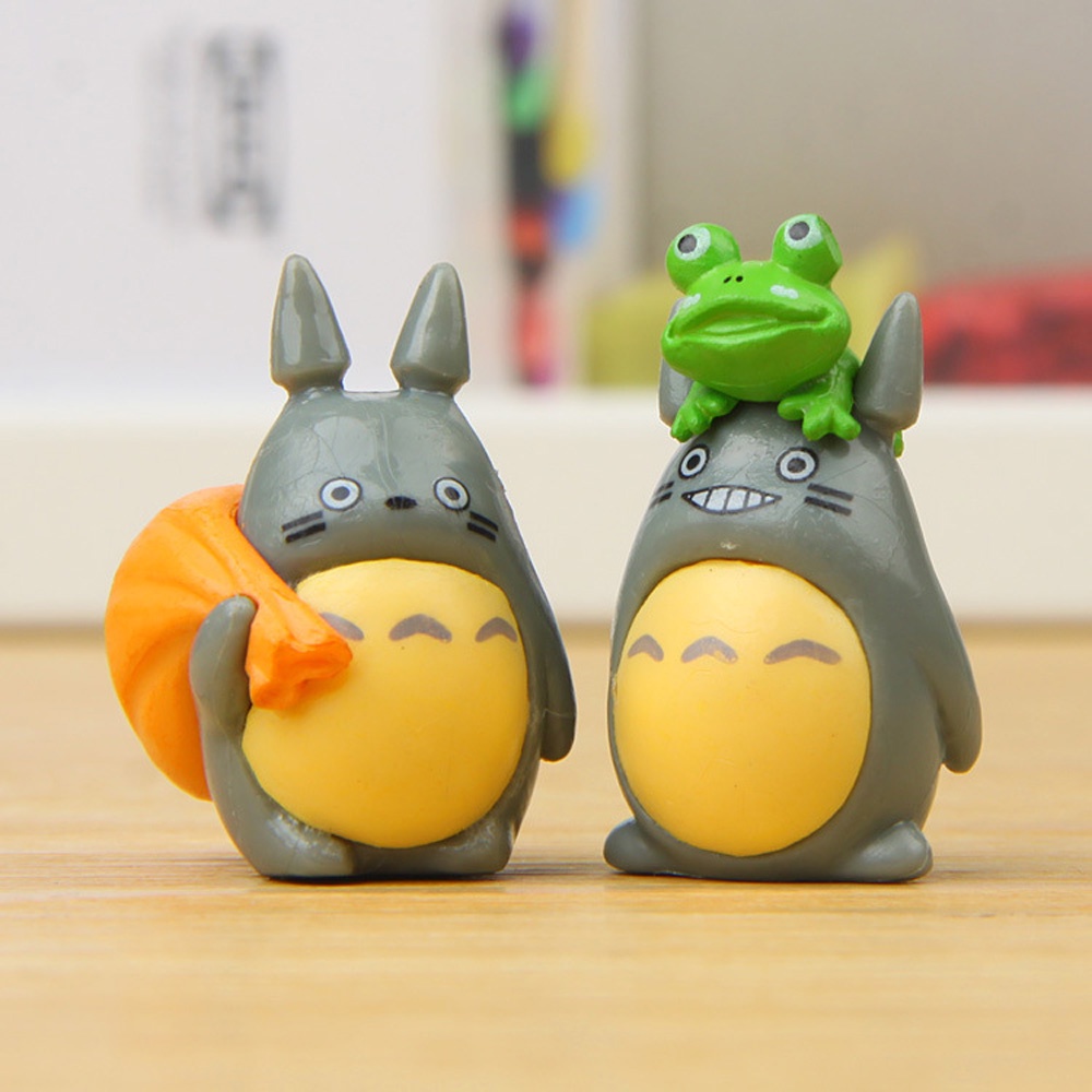 Set 8 Mô Hình Totoro Mini Dễ Thương Dùng Trang Trí Tiểu Cảnh