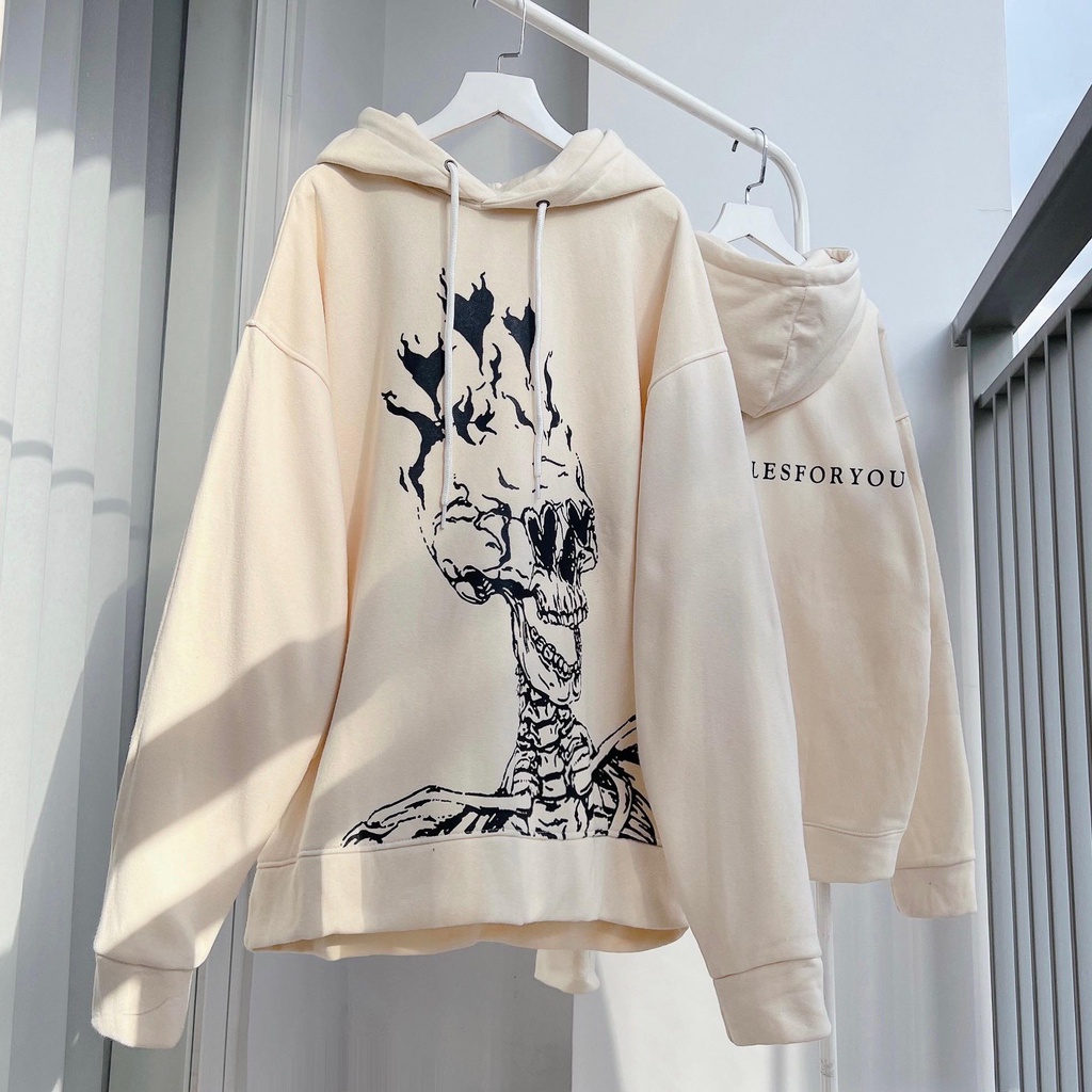 [sẵn]Áo Hoodies tay dài form rộng in chữ You