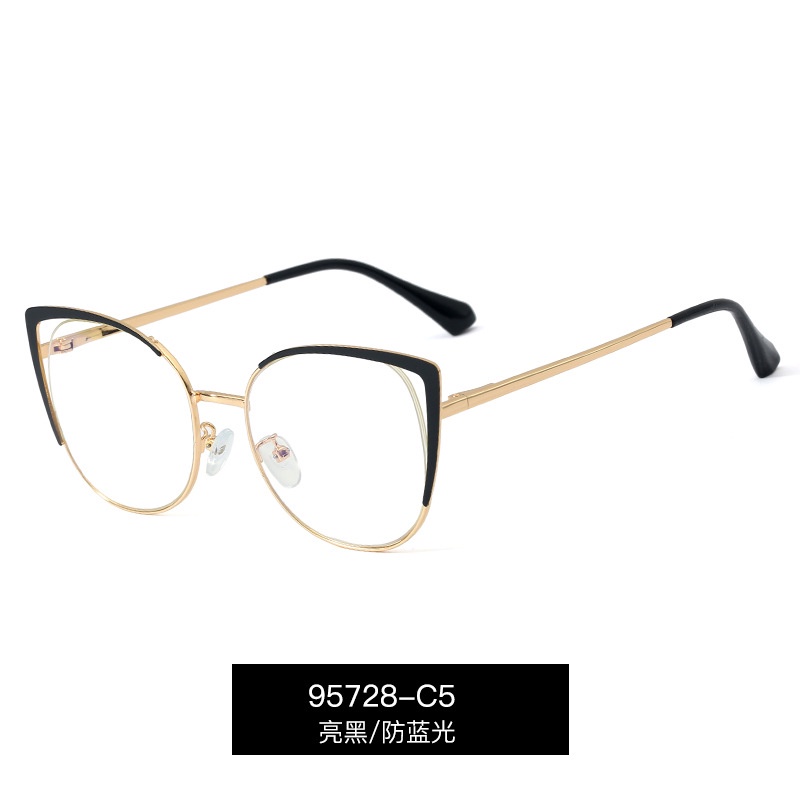 Mắt Kính Chống Bức Xạ Hình Mắt Mèo Phong Cách Retro Phương Tây Cho Nữ