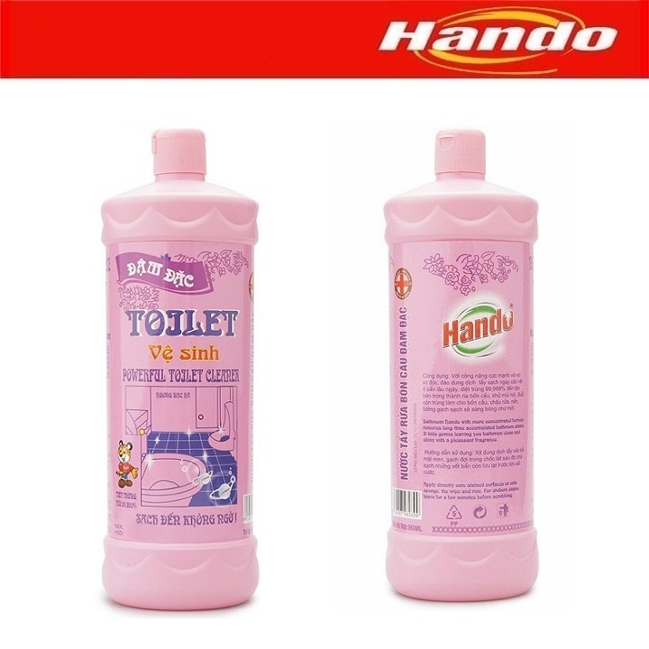 Chai nước tẩy vệ sinh bồn cầu toilet đậm đặc Hando 960ml