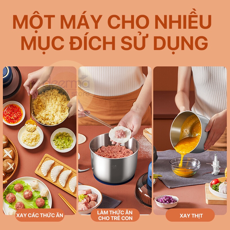 Máy xay thịt đa năng Deerma JR02