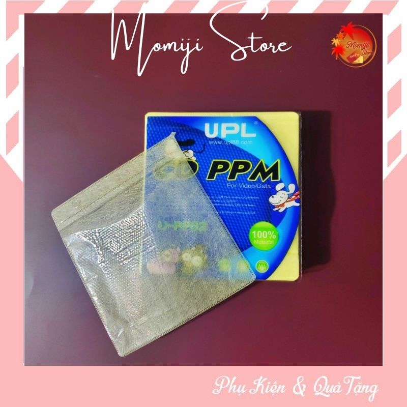 Túi đựng đĩa CD DVD Blueray Disc lá xốp giấy lụa nhựa ngăn đựng 2 mặt