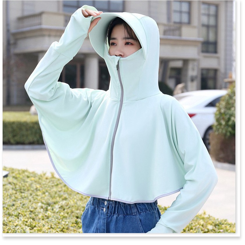 GIÁ SỈ Áo khoác nữ - Áo chống nắng có nón và che mặt. 9332