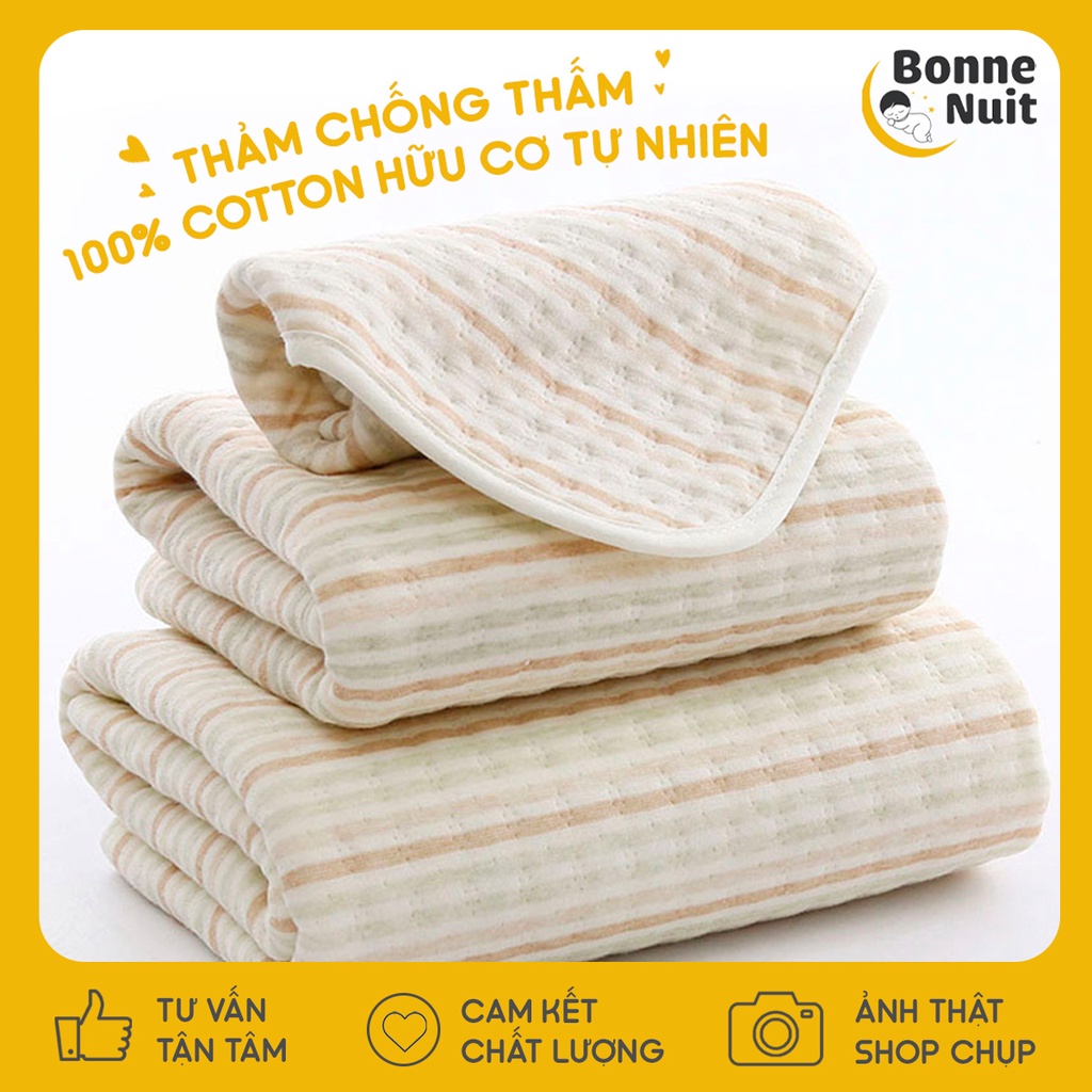 Lót chống thấm 100% Cotton hữu cơ thiên nhiên