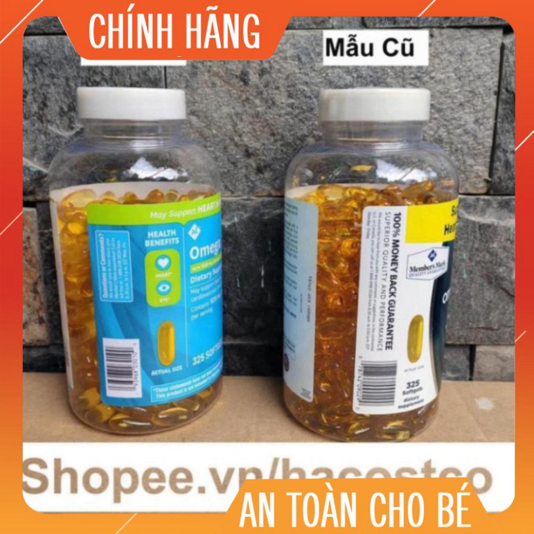 GIÁ CỰC ĐÃ ( KIBO ) Viên uống Member's Mark Omega 3-6-9 Supports Heart Health 325 viên của Mỹ omega 369 GIÁ CỰC ĐÃ