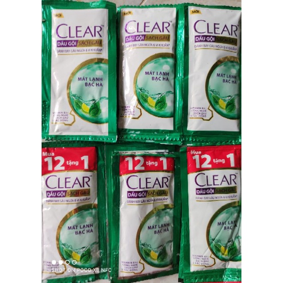 48 gói gội Clear bạc hà [đứt đoạn]