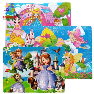 [Mã TOYDEC hoàn 20K xu đơn 50K] Tranh Xếp Hình A4, 60 Miếng Ghép Cho Bé Gái- Đồ Chơi Trí Tuệ