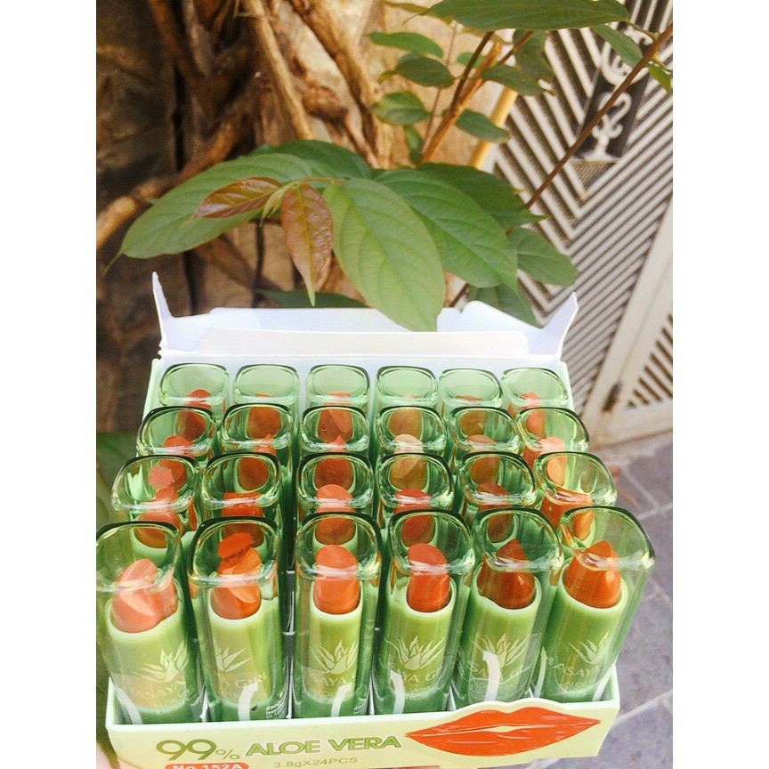 Son dưỡng môi lô hội Hasaya Girl Aloe Vera 99% Thái Lan cấp ẩm căng mọng màu tự nhiên tại Nguyễn Gia group Quận 5