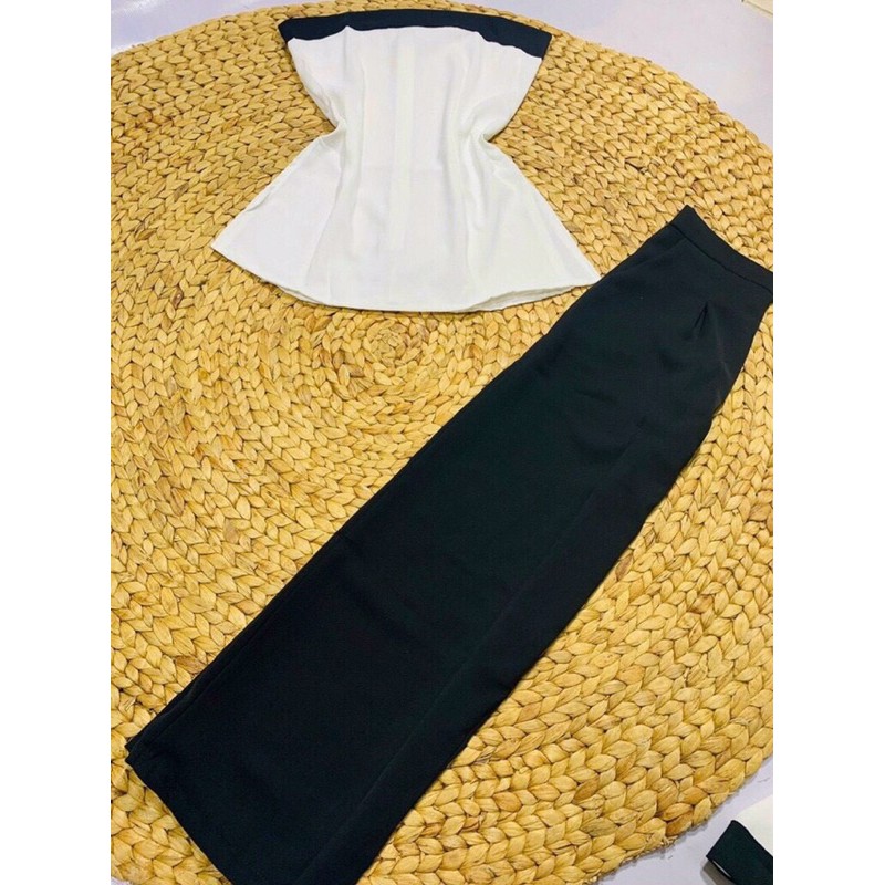 Set bộ áo cúp ngực quần suông + ảnh thật trãi sàn | BigBuy360 - bigbuy360.vn