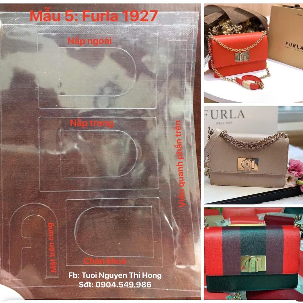 Miếng dán khóa túi Furla