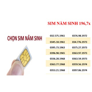 SIm năm sinh 196,7x_ sim số đẹp VIETTEL tặng gói V120 tháng đầu siêu ưu đãi
