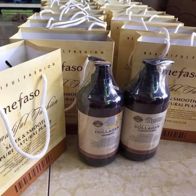 Cặp dầu gội collagen mefaso