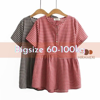 [BIGSIZE] ÁO CARO BABY DOLL 60-100KG - A55