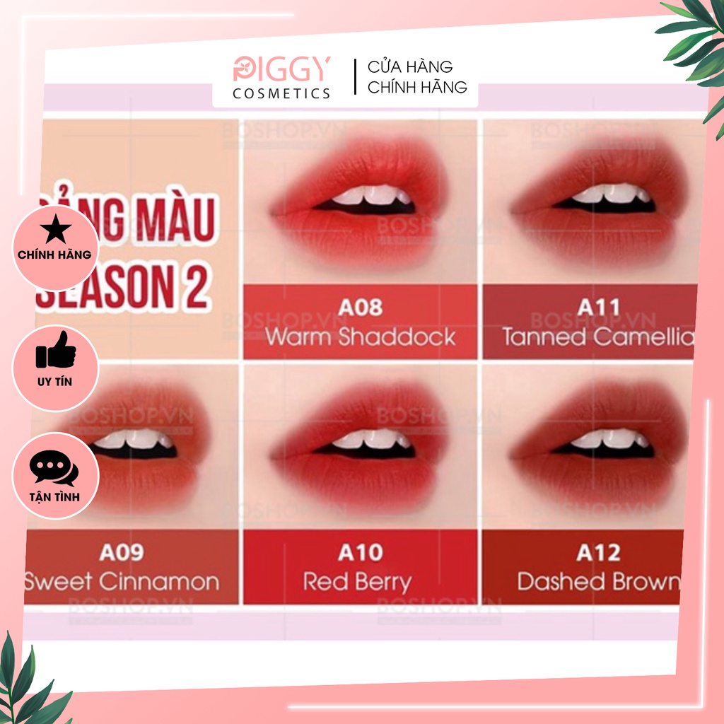 Son Kem lì Black Rouge Air Fit Velvet Tint A06 / A12 / BBIA 25 / BBIA 36 / BBIA 38 - PIGGY COSMETICS