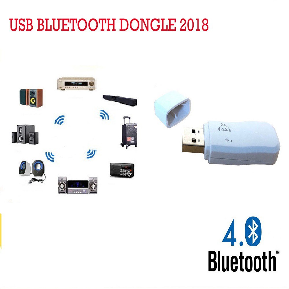 USB Bluetooth Music Dongle V4.0 ( Biến loa thường thành loa Bluetooth )Loai 1 - 000167