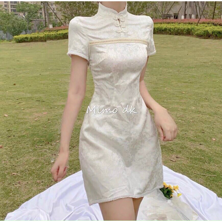 ĐẦM GẤM CỔ TÀU XINH XINH