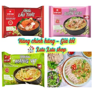  Combo 3 gói Miến ăn liền  Vifon vị sườn heo  măng vịt  lẩu thái gói 60g 