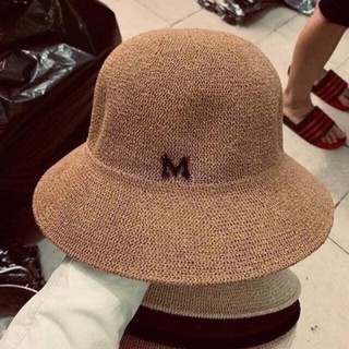 Mũ cói chữ M mũ vành rộng - mũ nữ