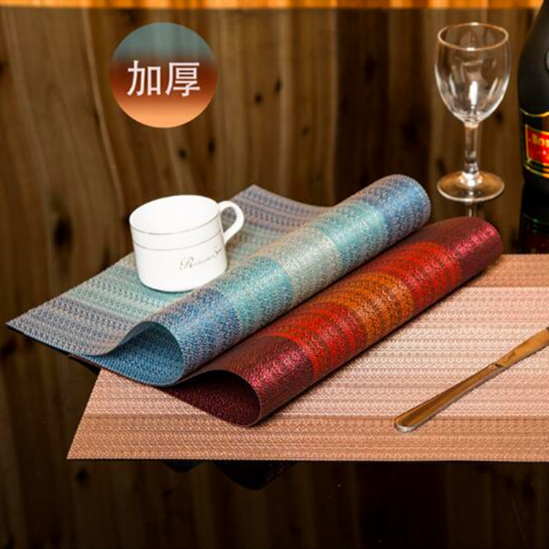 30*180cm / 45*30cm Heat Insulation Wear-resistant Decorative Table Mat Thickened Extended Western Food Placemat Household Table Runner