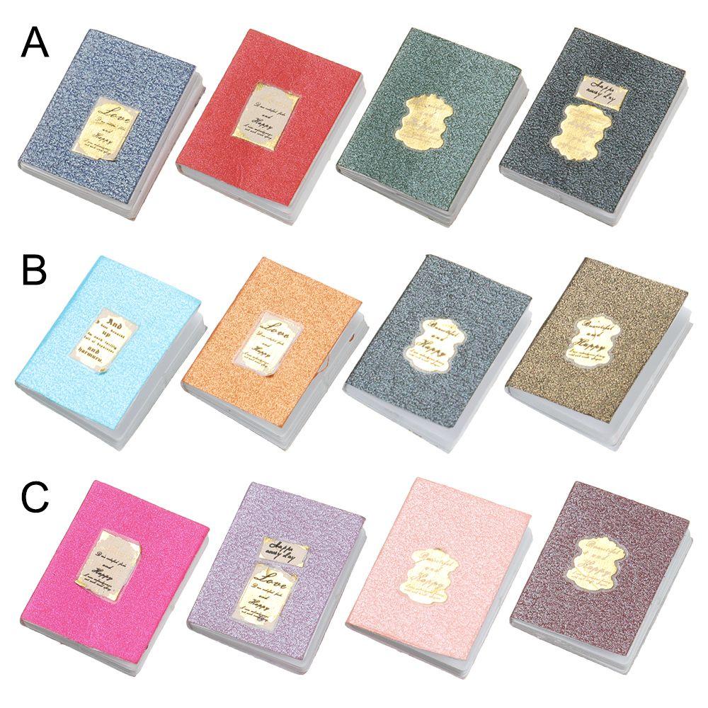 BEBETTERM 4 Cuốn Sách Mini Tỉ Lệ 1 / 12 Cho Nhà Búp Bê