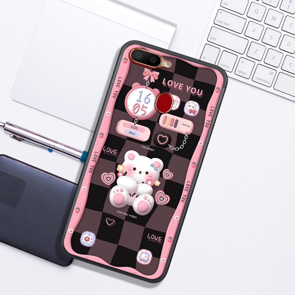 Ốp Lưng OPPO A5S - A7 - A12 - F9 , In Hình Sinh Động, Dễ Thương, Màu Sắc Cá Tính..