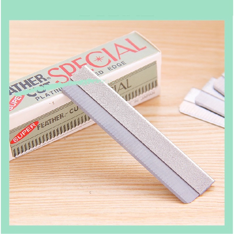 Dao Cạo Lông Mày Tỉa Chân Mày Nhanh Gọn Hộp 10 Lưỡi Dao