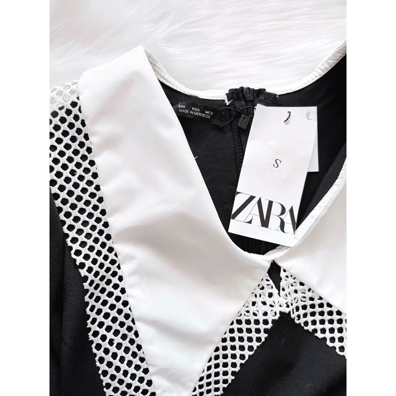 Váy phối cổ trắng pha ren | BigBuy360 - bigbuy360.vn