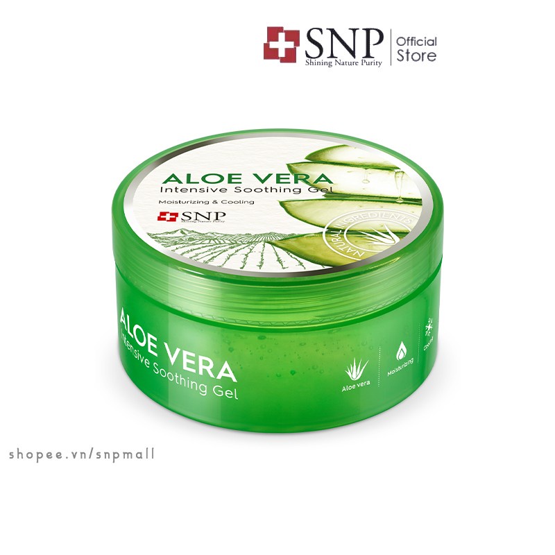 Gel Nha Đam Làm Dịu Da SNP Aloe Vera Intensive Soothing Gel Cấp Ẩm Làm Mát Làm Dịu Da
