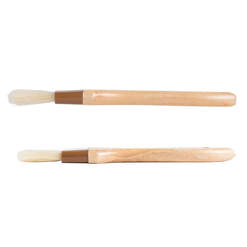 2 Pack Pastry Brushes Basting Oil Brush Kitchen with Hardwood Handles